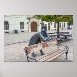 Poster Napoleão Soldier Statu em Bratislava, Eslováquia
