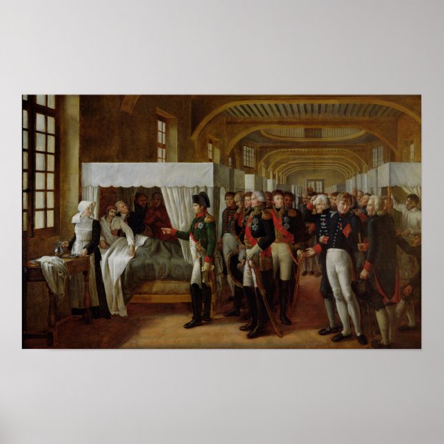 Poster Napoleão visitando a enfermaria dos inválidos (Frente)