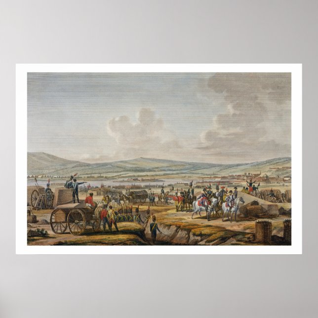 Pôster Napoleão visitando as obras de cerco em Danzig lid (Frente)