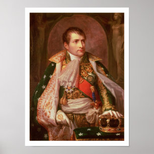 Poster Napoleon Bonaparte (1769-1821), como o rei de