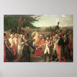 Poster Napoleon Bonaparte que recebe as chaves