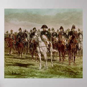 Poster Napoleon I and his Staff, c.1860