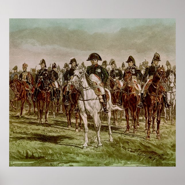Poster Napoleon I  and his Staff, c.1860 (Frente)