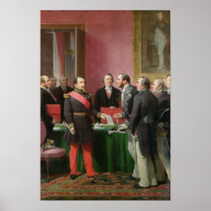 Pôster Napoleon III cede o decreto