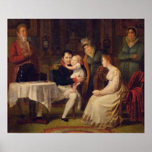 Pôster Napoleon mim Marie Louise e rei de Roma