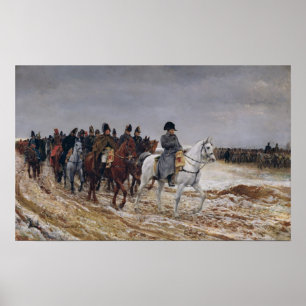 Poster Napoleon na campanha em 1814, 1864
