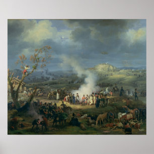 Pôster Napoleon que visita um Bivouac