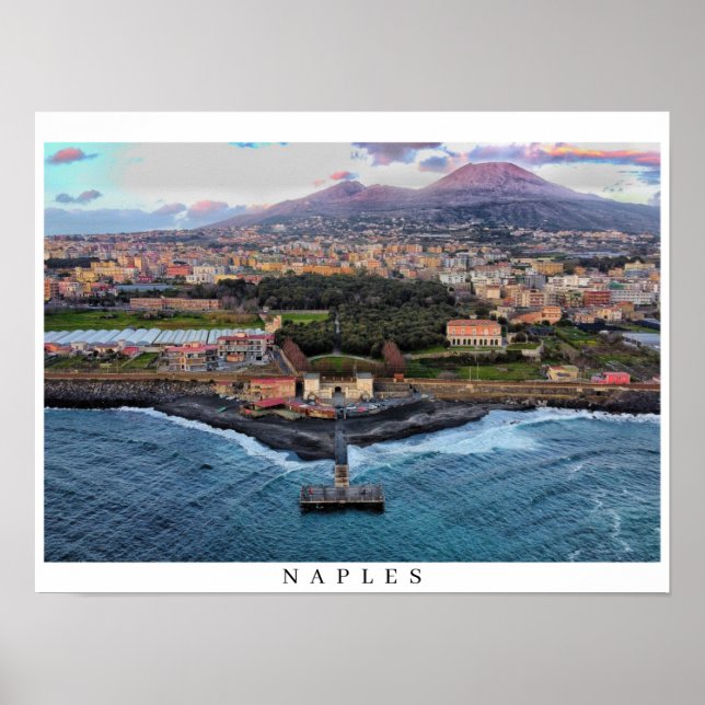 Poster Nápoles Itália (Frente)