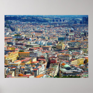 POSTER NÁPOLES/NAPOLI, ITALIA - ARQUITECTURA DA CIDADE