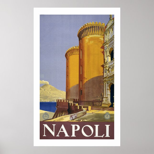 Poster Napoli (branco) (Frente)