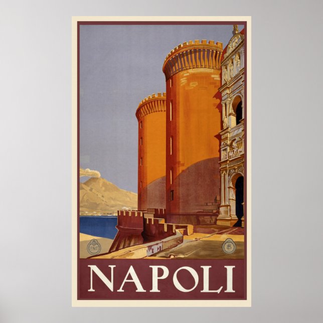 Poster Napoli Itália (Frente)