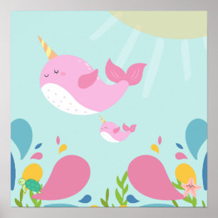 Poster Narbalas na cena do oceano,