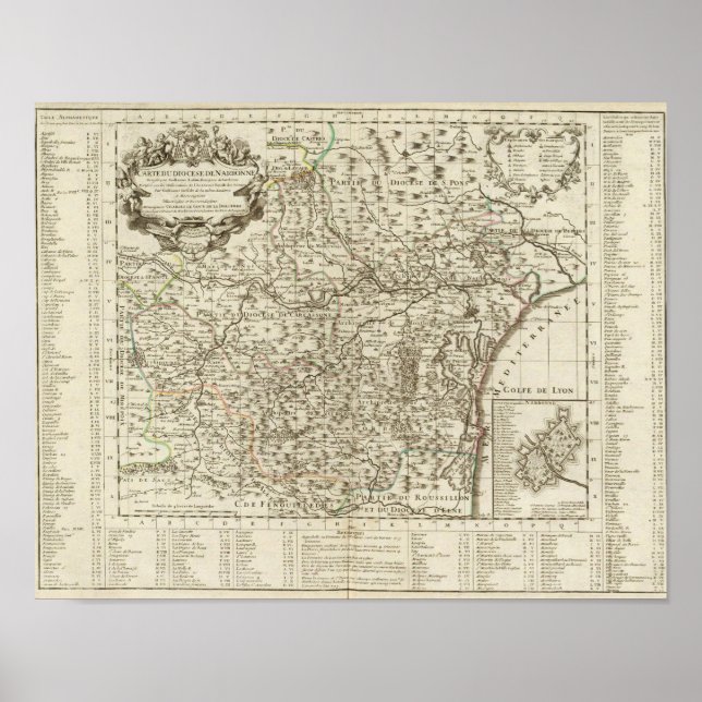 Poster Narbonne França (Frente)