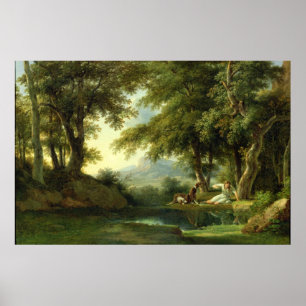 Pôster Narciso Admitindo sua Reflexão