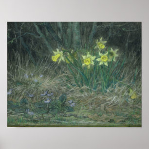 Poster Narciso e violetas, c.1867