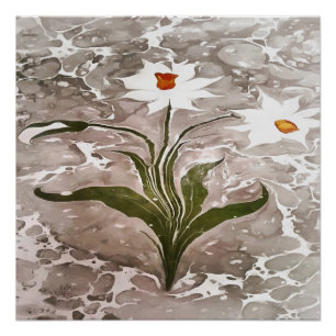 Pôster Narciso Em Marble