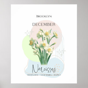 Poster Narciso Flor de Nascimento de Dezembro