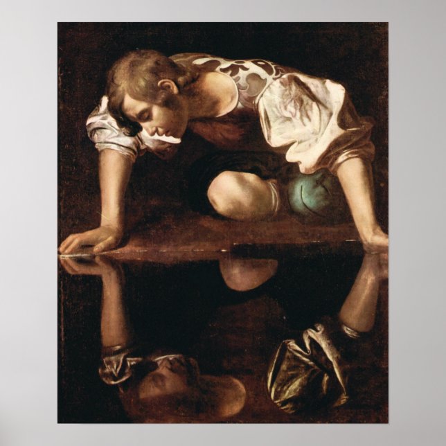 Poster Narciso por Caravaggio (Frente)
