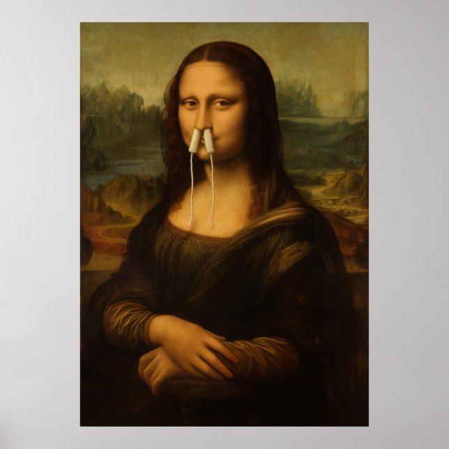 Poster Nariz da Mona Lisa Tamponado (Frente)