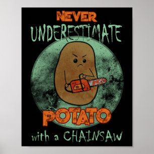 Poster Narrativa De Batata Irritada, Filme Horror, Areia