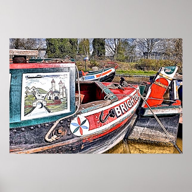 POSTER NARROWBOATS CANAIS (Frente)
