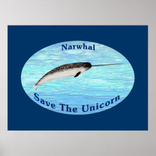 Pôster Narwhal - Salvar o Unicórnio