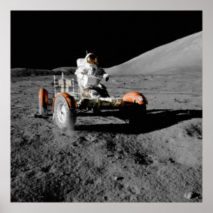 Pôster NASA Apollo 17 Veículo Lunar