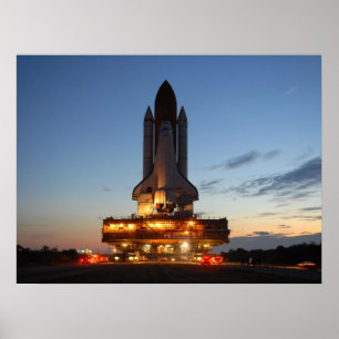 Pôster NASA do lançamento da descoberta do vaivém