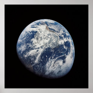 Poster NASA / Earth View from Moon