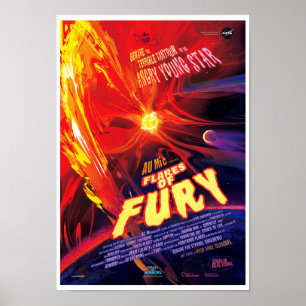 Poster NASA ExoplanetasViagem Bureau Flares de Fury Poste