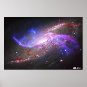 Poster NASA / Galactic Pyrotechnical / NGC 4258 /