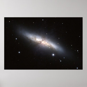 Pôster NASA - Galáxia M82 de Starburst