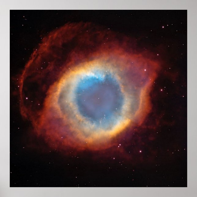 Poster NASA / Helix Nebula / Aquarius / "Olho de Deus." / (Frente)