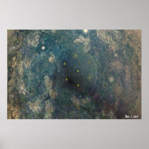 Poster NASA / Juno / Júpiter / 3 de novembro de 2019 /