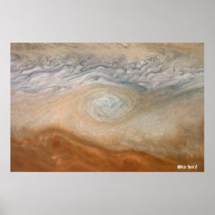 Poster NASA/ Juno / Júpiter / White Spot Z /