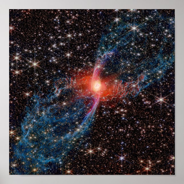 Poster NASA JWST Red Spider Nebula Photo (Frente)