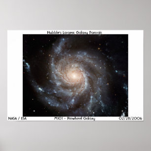 Poster NASA / M101 Galáxia PinWheel