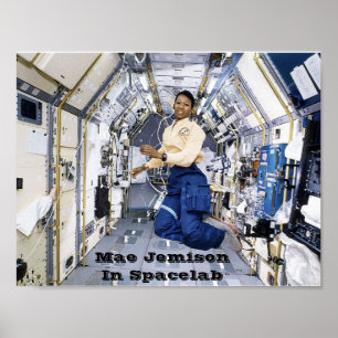 Poster NASA Mae Jemison em Spacelab