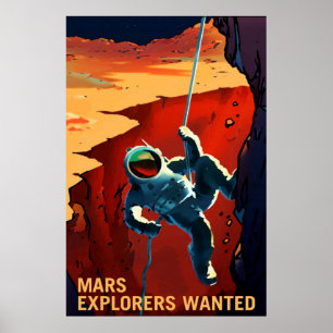Poster NASA / MARS Explorers queria /