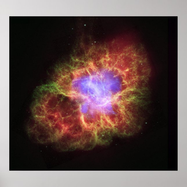 Pôster NASA - Nebulosa do Caranguejo (Frente)