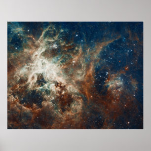 Poster Nascença das Estrelas em Doradus Tarantula Nebula