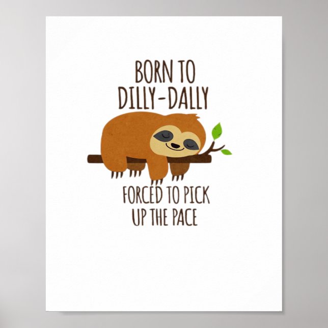 Poster Nascer A Dilly Dally Para Pegar O Ritmo (Frente)