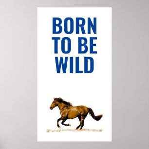 Poster Nascer a ser citações inspiradas do cavalo Runni
