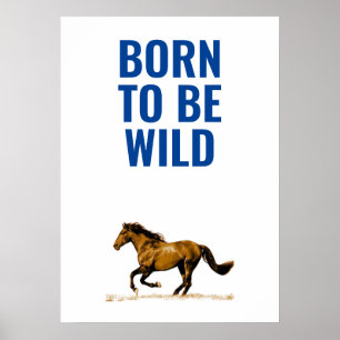 Poster Nascer a ser citações inspiradas do cavalo Runni