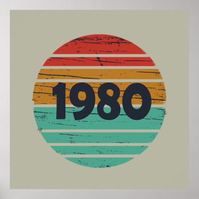 Poster Nascer clássico de 1980 (Frente)