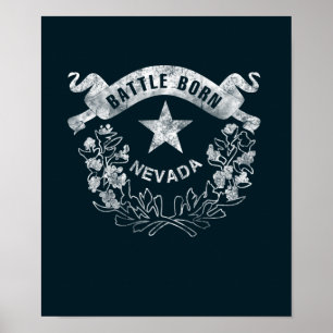 Pôster Nascer da batalha - Nevada, Las Vegas. Vintage do