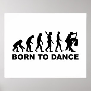 Poster Nascer da dança da evolução a dançar
