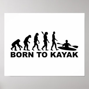 Pôster Nascer da evolução ao caiaque