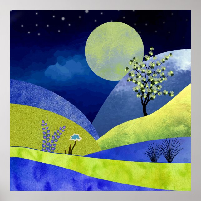 Poster Nascer da Lua na Primavera (Frente)