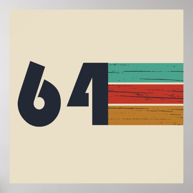 Poster nascer de aniversário de 1964 (Frente)